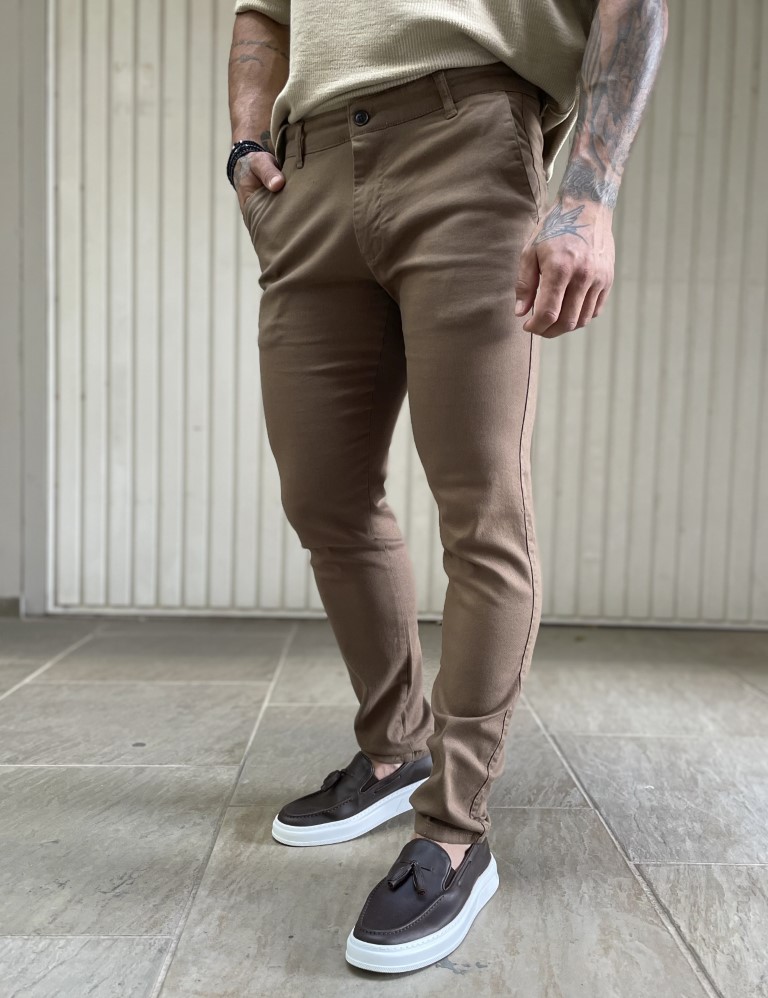 Ben Tailor ανδρικό καμιλό υφασμάτινο Chinos παντελόνι 0178K φωτογραφία